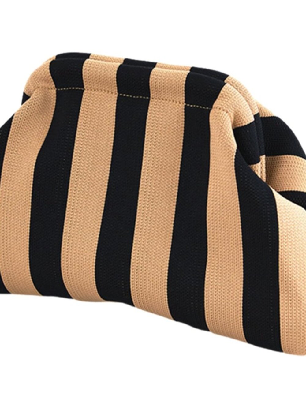Clutch Purses for Women 2026 Summer Beach Woven Crochet Bag Dumpling Striped Ruc